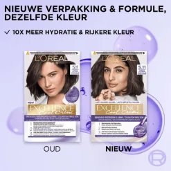L'Oréal Paris Excellence Cool Creams Permanente Haarverf 5.11 Ultra Ash Lichtbruin