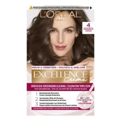 L'Oréal Paris Excellence Crème Verzorgende Crèmekleuring 4 Middenbruin