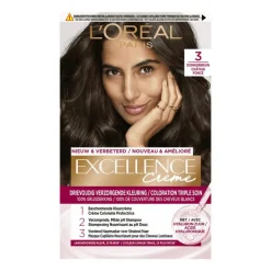 L'Oréal Paris Excellence Crème Verzorgende Crèmekleuring 3 Donkerbruin