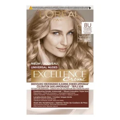 L'Oréal Paris Excellence Universal Nudes Permanente Haarverf 8U Lichtblond