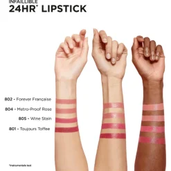 L'Oréal Paris Infaillible 24H Lippenstift 804 Metroproof Rose
