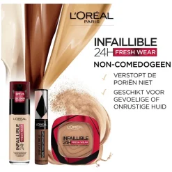 L'Oréal Paris Infaillible 24H Fresh Wear Foundation in a Powder 330 Hazelnut