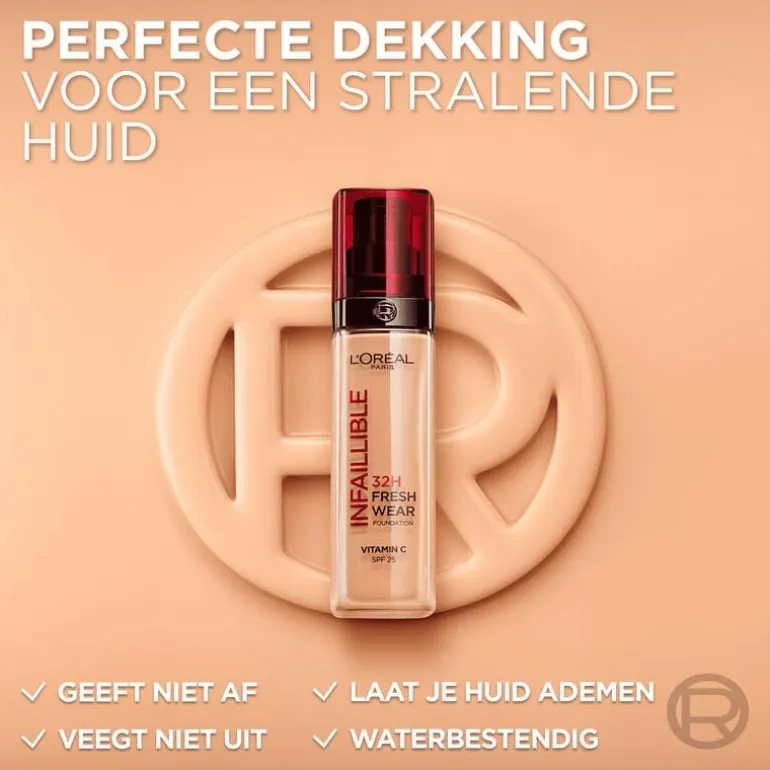 L'Oréal Paris Infaillible 32HR Fresh Wear 200 Reno Foundation met SPF25 30ML