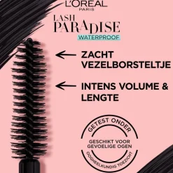 L'Oréal Paris Lash Paradise Volume Mascara Waterproof Zwart