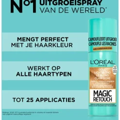 L'Oréal Paris Magic Retouch Camouflerende Uitgroeispray Goud Lichtblond 75 ML