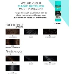 L'Oréal Paris Magic Retouch Camouflerende Uitgroeispray Zwart 75 ML