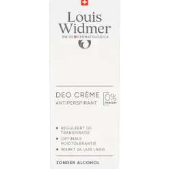 Louis Widmer Bodycare Deodorant Creme Zonder Parfum 40 ML