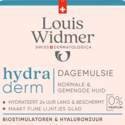 Louis Widmer Hydraderm Dagemulsie Zonder Parfum 50 ML