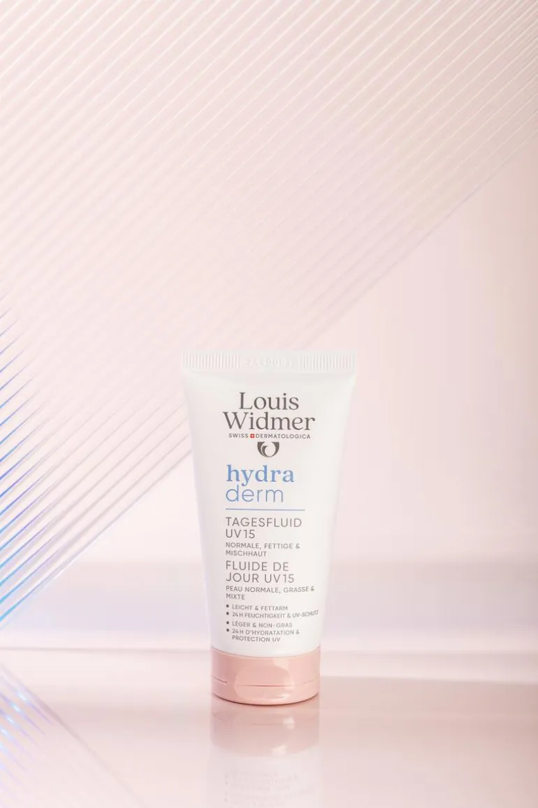 Louis Widmer Hydraderm Dag Fluide SPF15 Zonder Parfum 50 ML