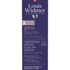 Louis Widmer Proderm Tweefasig Olie-in-Serum Zonder Parfum 35 ML