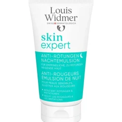 Louis Widmer Skinexpert Anti-Roodheid Nachtemulsie Zonder Parfum 50 ML