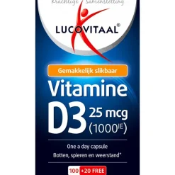 Lucovitaal Vitamine D3 25 mcg Capsules 120 stuks