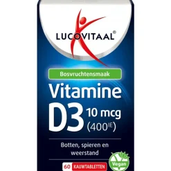 Lucovitaal Vitamine D3 10mcg 60 kauwtabl