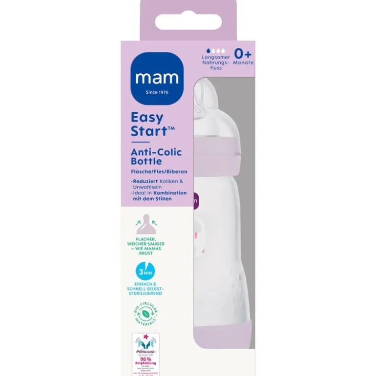 MAM Easy Start Anti-Colic Babyfles Lila 260 ML