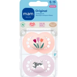 MAM Original Fopspenen 6-16 maanden Pink 2 stuks