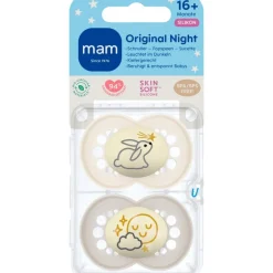 MAM Original Fopspenen Night 16+ maanden Uni 2 stuks