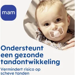 MAM Supreme Fopspenen 6-16 maanden Blue 2 stuks