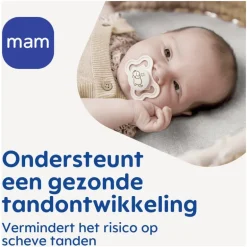 MAM Supreme Fopspenen 0-6 maanden Uni 2 stuks
