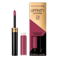 Max Factor Lipfinity Lip Colour Lipstick 330 Essential Burgundy