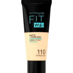 Maybelline New York Fit Me Matte + Poreless Foundation 110 Porcelain 30 ML