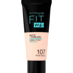 Maybelline New York Fit Me Matte + Poreless Foundation 107 Rose Beige