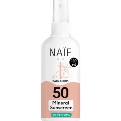 Naïf Baby & Kids Zonnebrandspray Parfumvrij SPF50 100 ML
