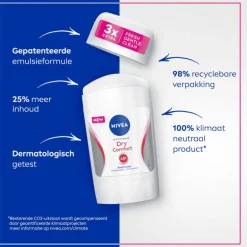 NIVEA Dry Comfort Deodorant Stick 50 ML