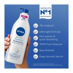 NIVEA Express Hydraterende Body Lotion Pomp 400 ML