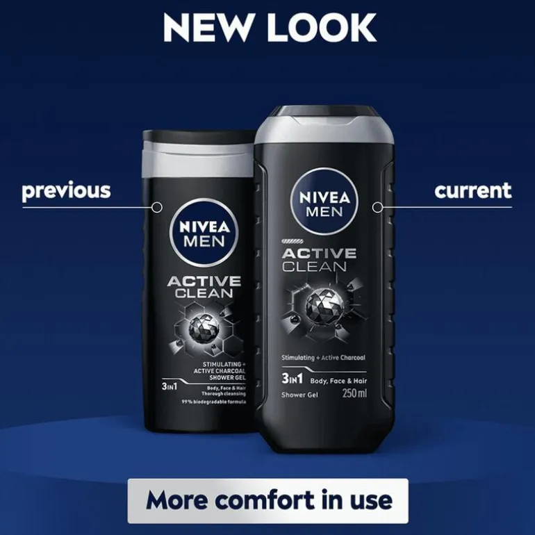NIVEA MEN Active Clean 3-in-1 Douchegel 250 ML