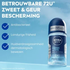 NIVEA MEN Fresh Active Deodorant Roller 50 ML