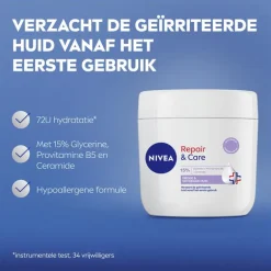 NIVEA Repair & Care Sensitive Intensief Hydraterende Bodycrème 400ml