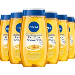 NIVEA Rich Care Shower Oil 200 ML Multipack 6 stuks