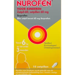 Nurofen Zetpil Kind 60mg 10 stuks