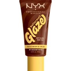 NYX Professional Makeup Buttermelt Glaze Skin Tint SPF 30 9 Hazelnut Butta