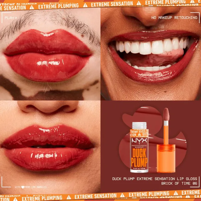 NYX Professional Makeup Duck Plump Lip Plumping Laquer Lipgloss 6 Brick Of Time