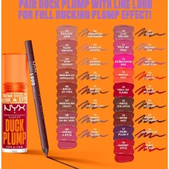 NYX Professional Makeup Duck Plump Lip Plumping Laquer Lipgloss 9 Strike A Rose