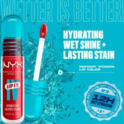 NYX Professional Makeup Lip IV Hydraterende Lipgloss Berry Thirsty