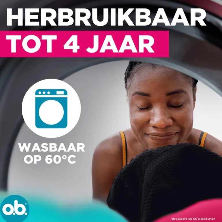 o.b.® Herbruikbaar Menstruatie Ondergoed Zwart M/L