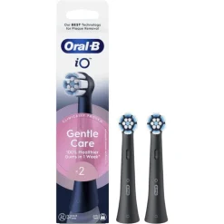 Oral-B iO Gentle Care Opzetborstels Zwart 2 Stuks