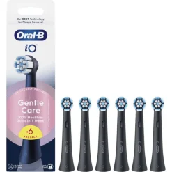 Oral-B iO Gentle Care Opzetborstels Zwart 6 Stuks