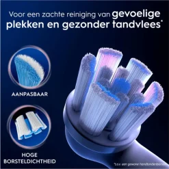 Oral-B iO Gentle Care Opzetborstels Zwart 4 Stuks