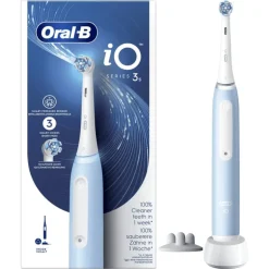 Oral-B iO 3S Blauwe Elektrische Tandenborstel By Braun - 1 stuk