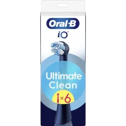 Oral-B iO Ultimate Clean Opzetborstels Zwart 6 Stuks