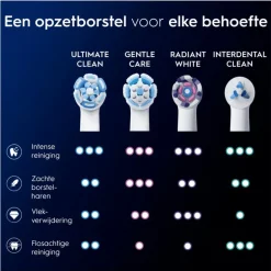 Oral-B iO Ultimate Clean Opzetborstels Wit 8 Stuks