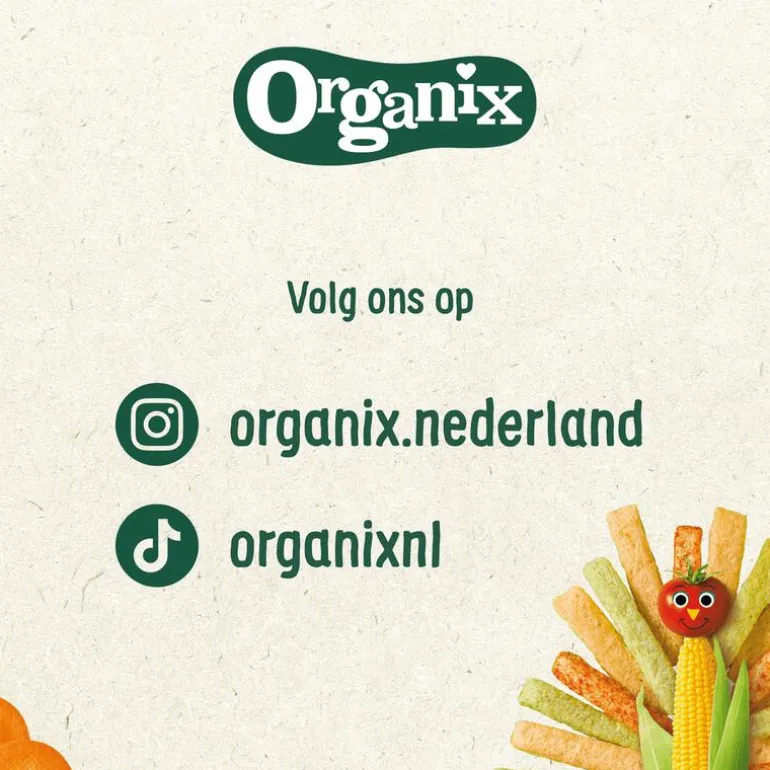 Organix Bio Knijpfruit Appel, Aardbei, Quinoa