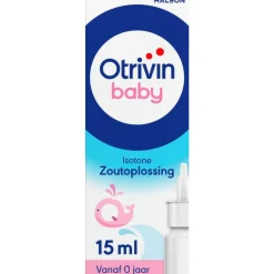 Otrivin Baby Zoutoplossing Neusspray bij een Verstopte Neus 15 ML