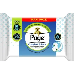 Page Vochtig Toiletpapier Compleet Schoon Maxi Voordeelverpakking
