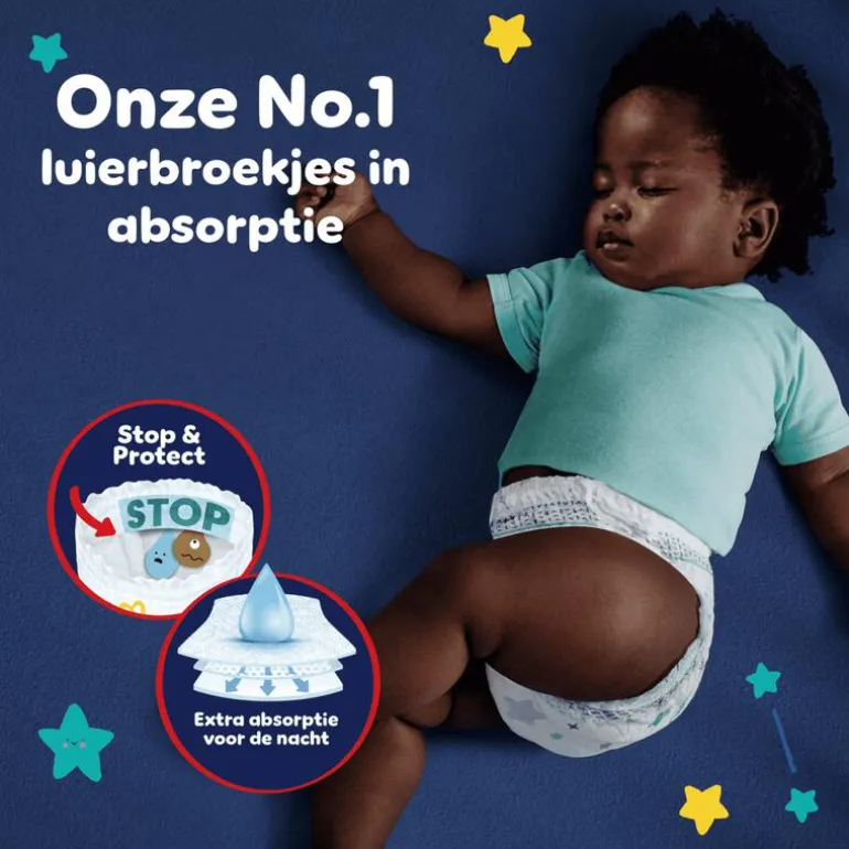 Pampers Baby Dry Night Pants Luierbroekjes Maat 5 11-17 KG 35 Stuks