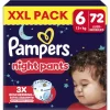 Pampers Baby Dry Night Pants XXL Pack Luierbroekjes Maat 6 13+ KG 72 Stuks