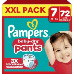 Pampers Baby Dry Pants XXL Pack Luierbroekjes Maat 7 15+ KG 72 Stuks